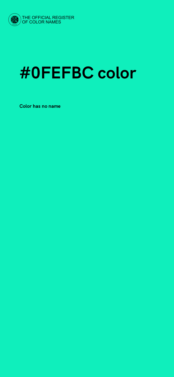 #0FEFBC color image