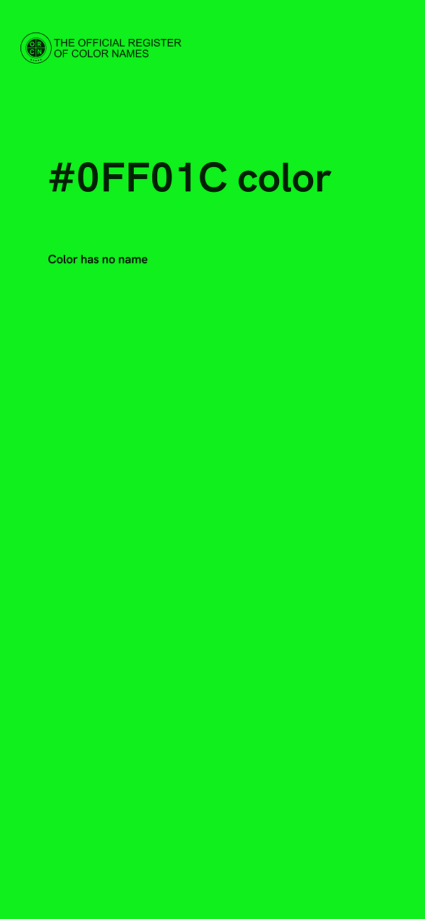#0FF01C color image