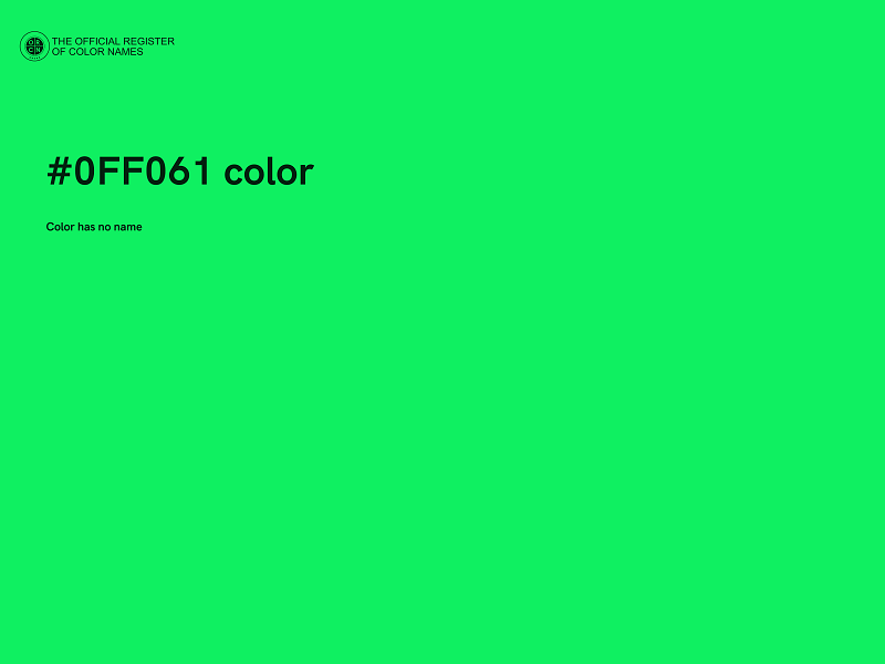 #0FF061 color image