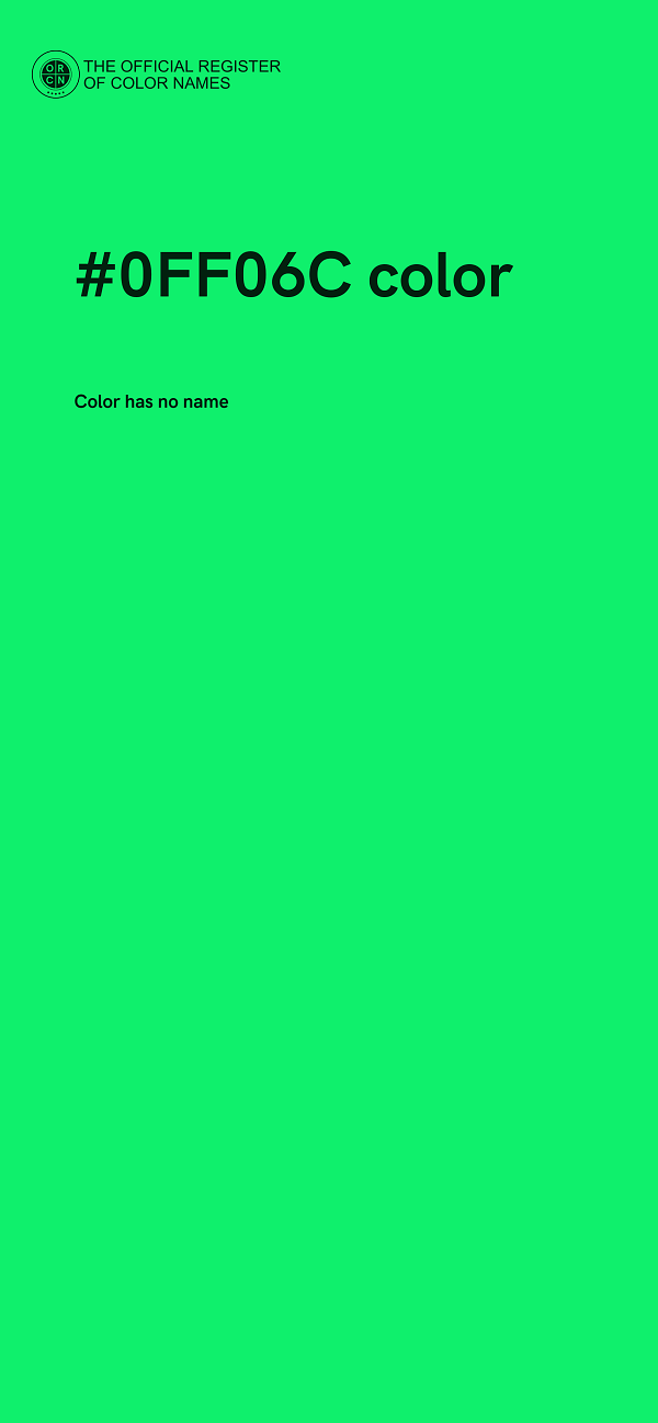 #0FF06C color image