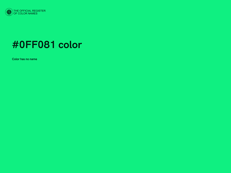 #0FF081 color image