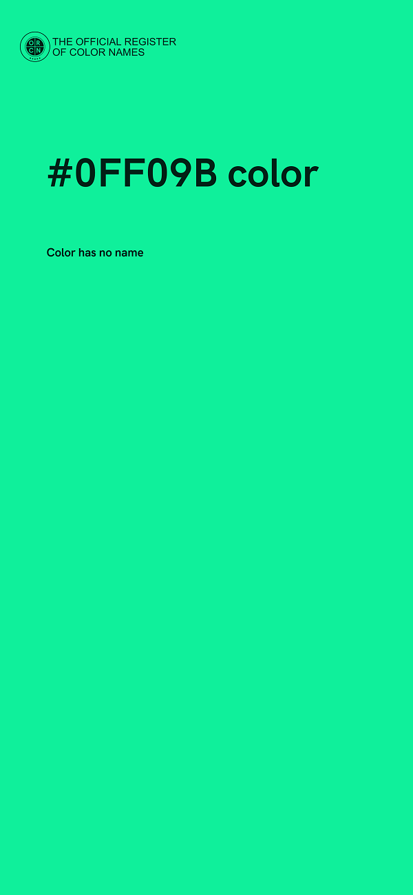 #0FF09B color image