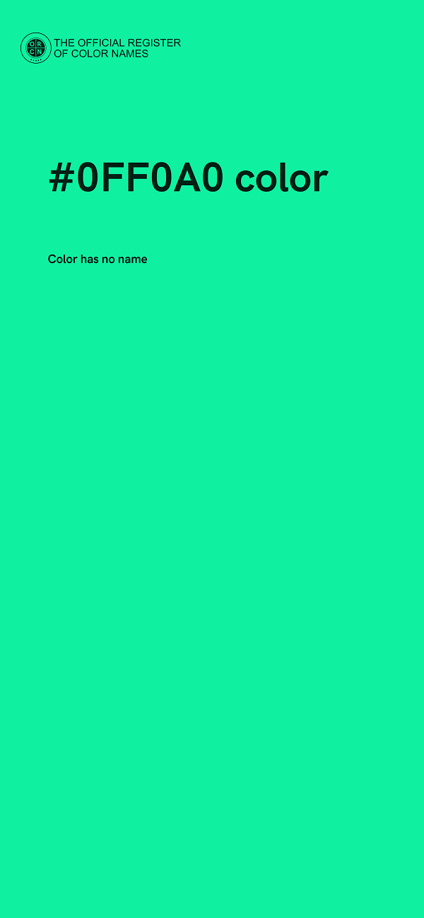 #0FF0A0 color image