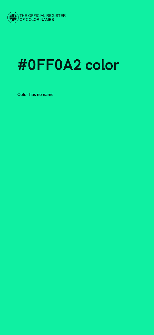 #0FF0A2 color image
