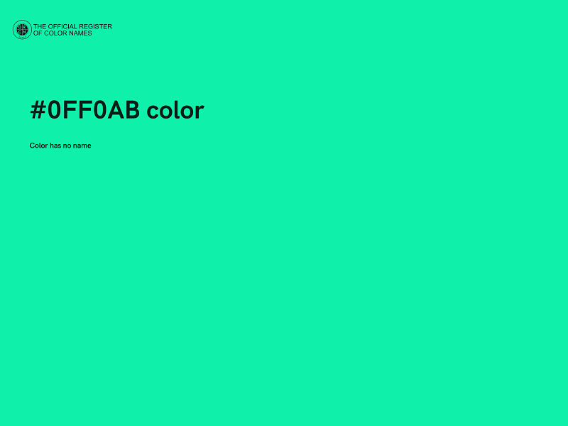 #0FF0AB color image