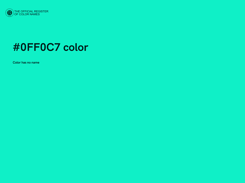 #0FF0C7 color image