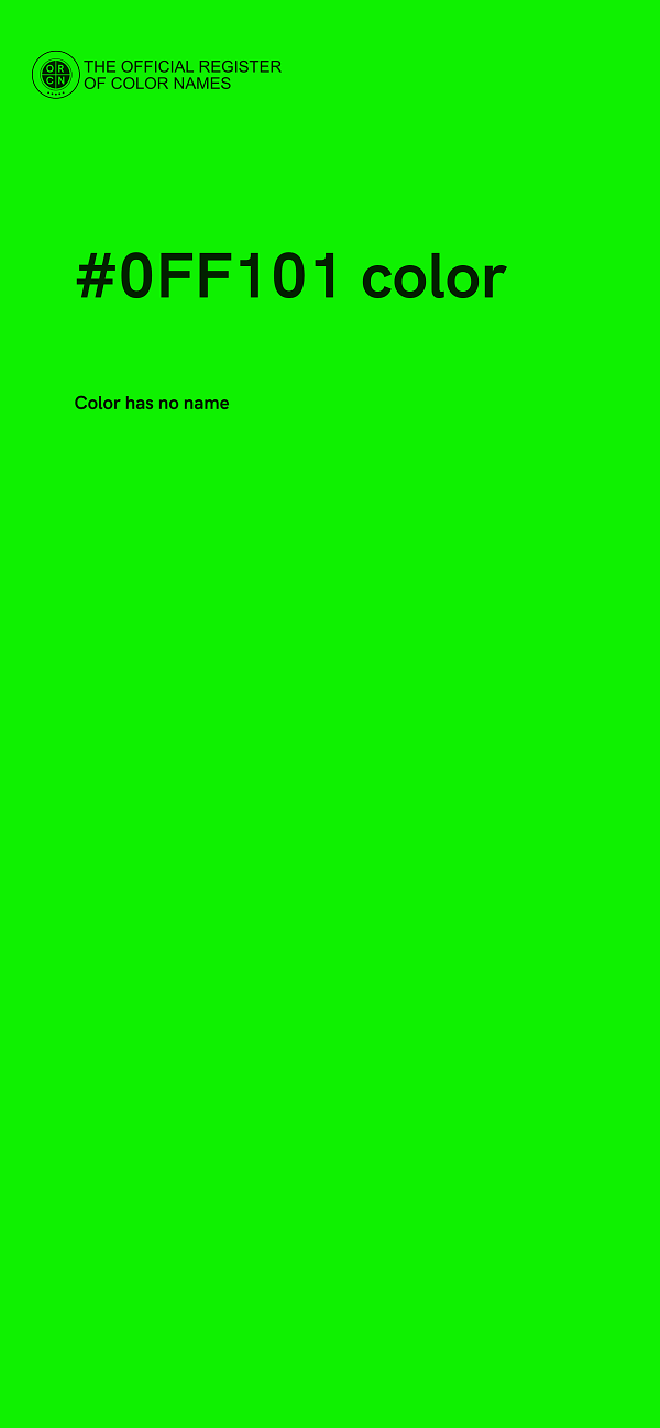 #0FF101 color image