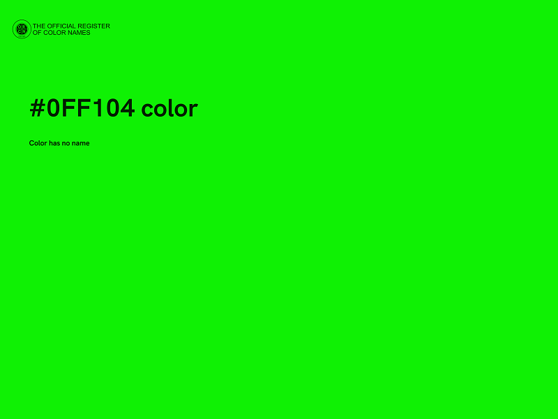 #0FF104 color image