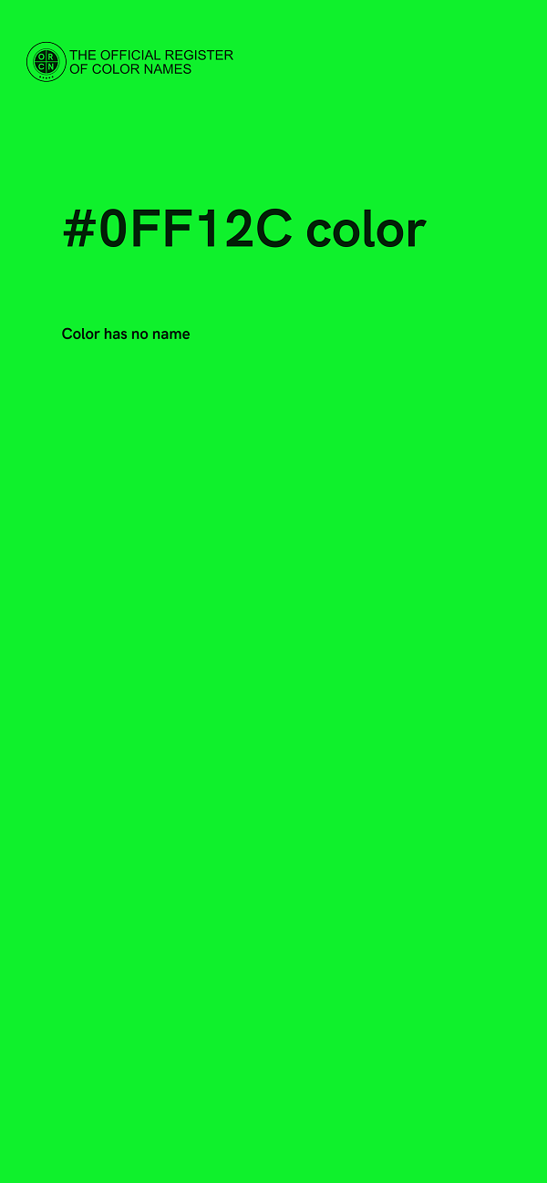 #0FF12C color image