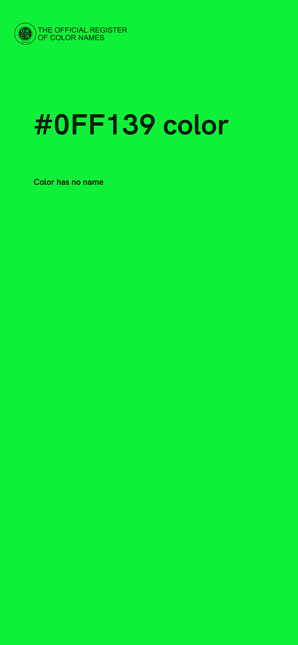 #0FF139 color image