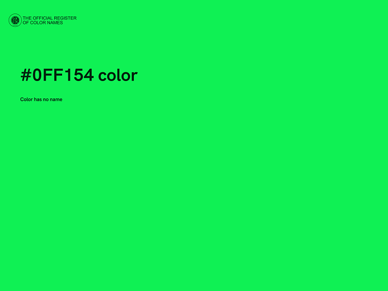 #0FF154 color image