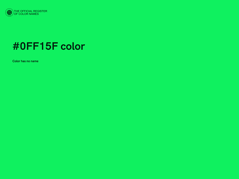 #0FF15F color image