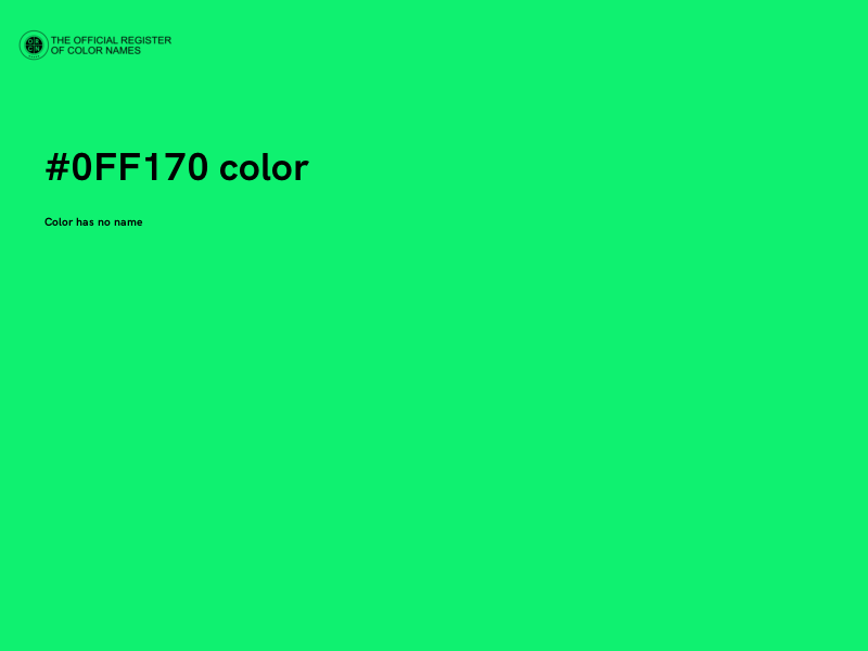 #0FF170 color image