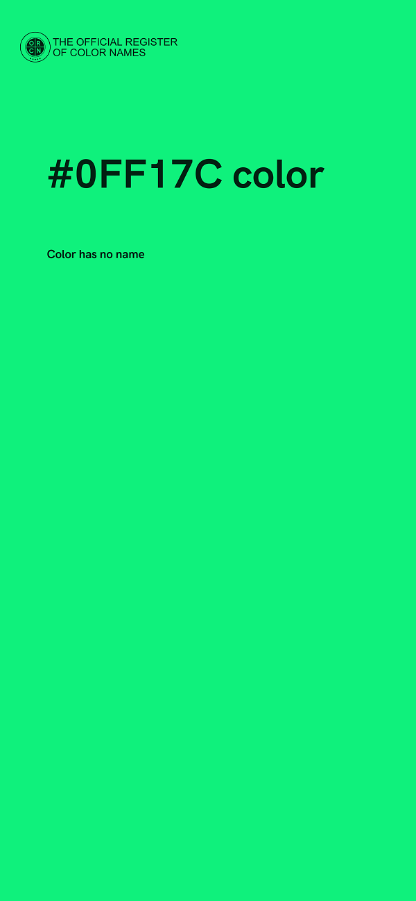 #0FF17C color image