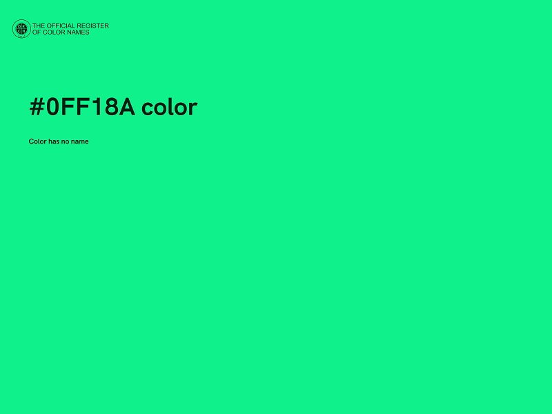 #0FF18A color image