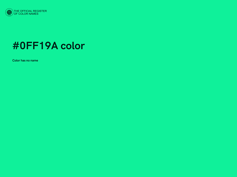 #0FF19A color image