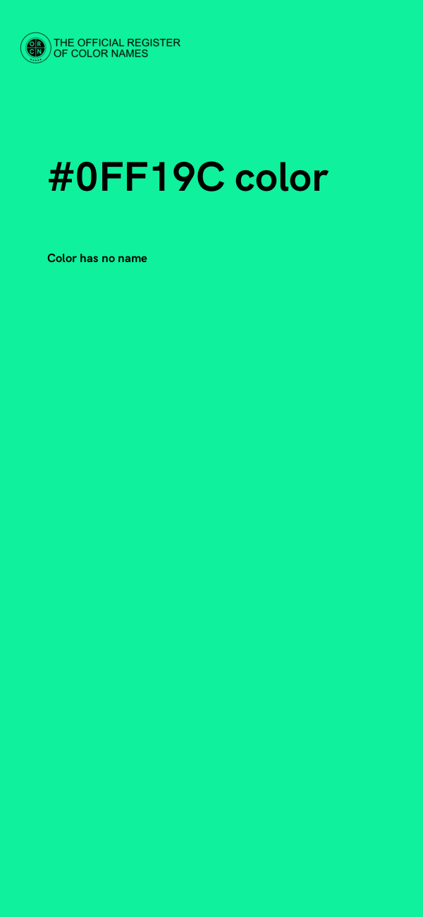 #0FF19C color image