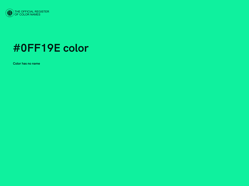 #0FF19E color image