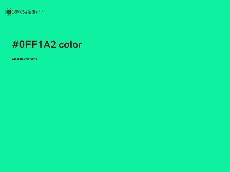 #0FF1A2 color image