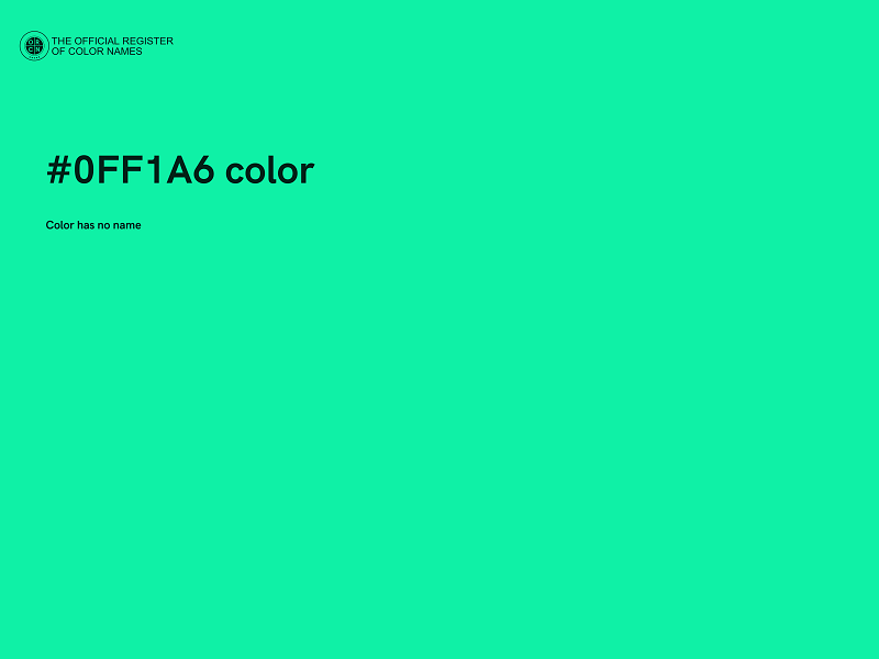 #0FF1A6 color image