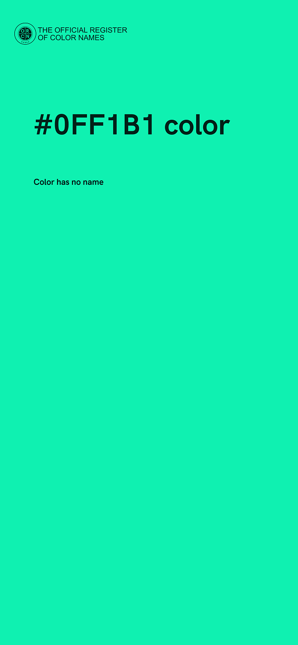 #0FF1B1 color image