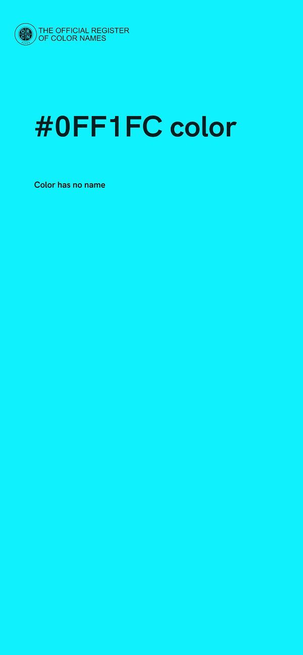 #0FF1FC color image