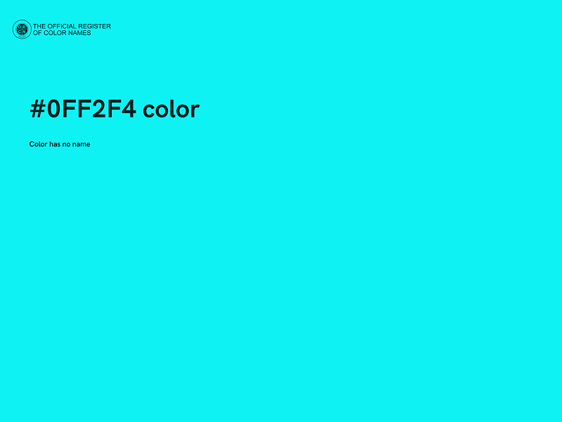#0FF2F4 color image