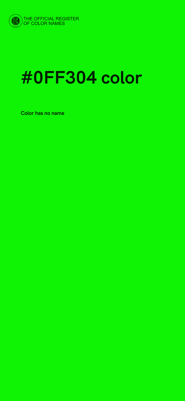 #0FF304 color image