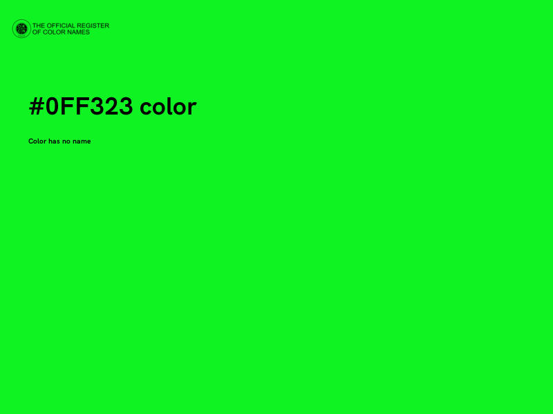 #0FF323 color image