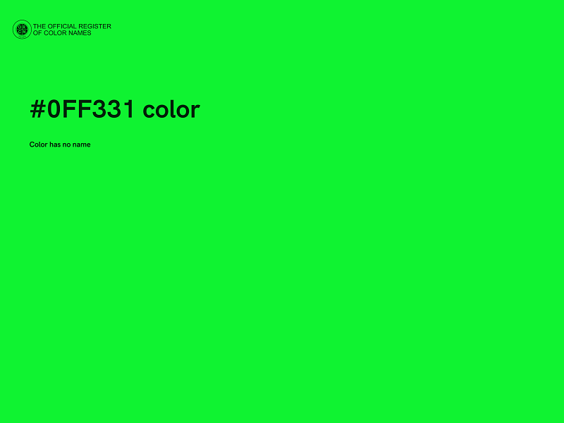#0FF331 color image