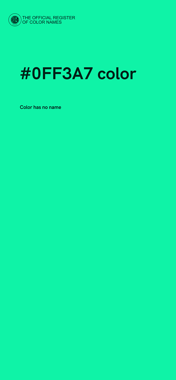 #0FF3A7 color image