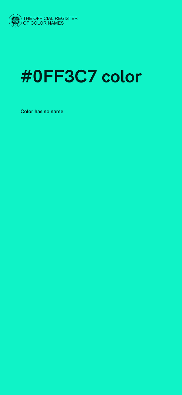 #0FF3C7 color image