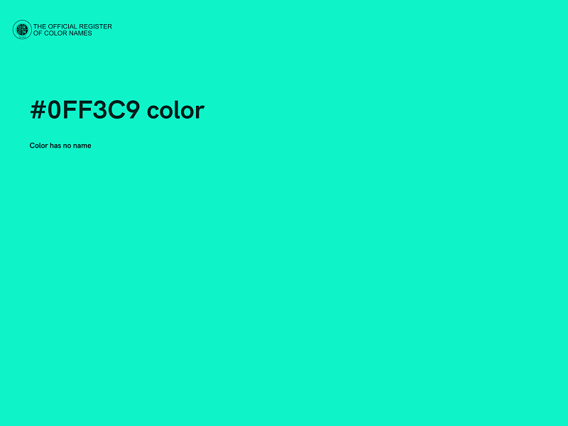 #0FF3C9 color image