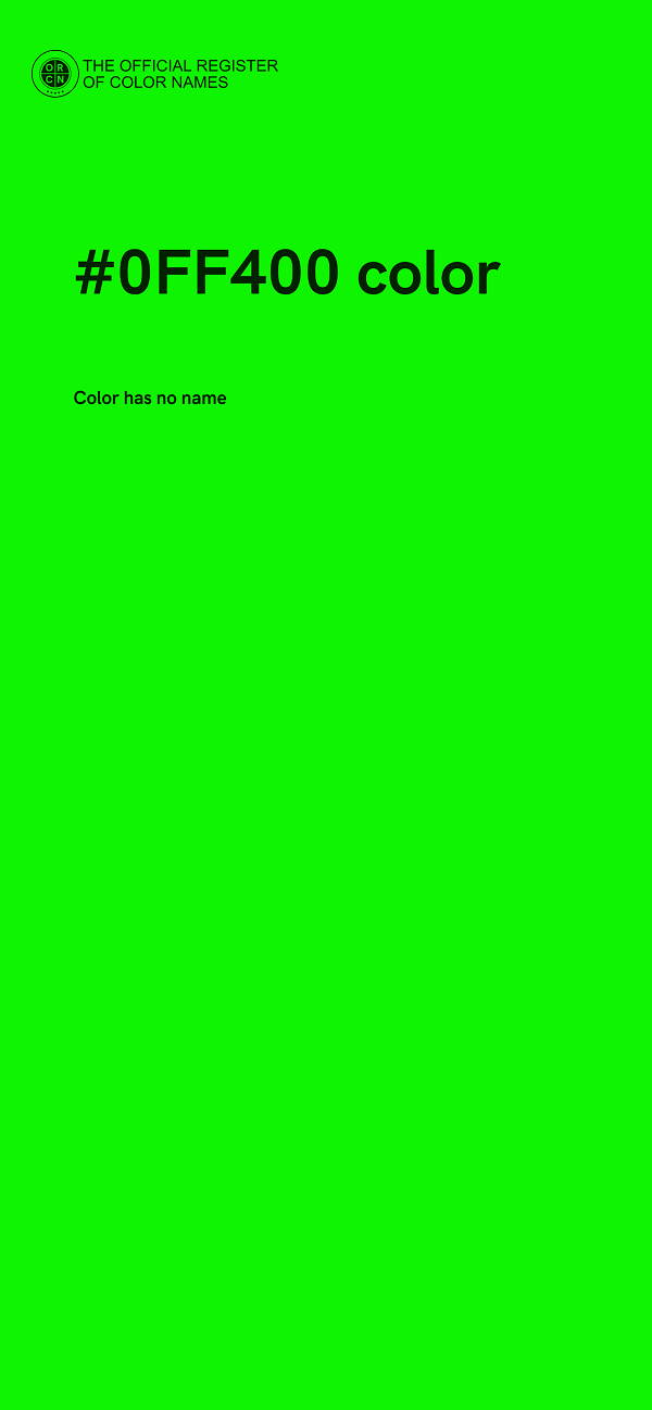 #0FF400 color image