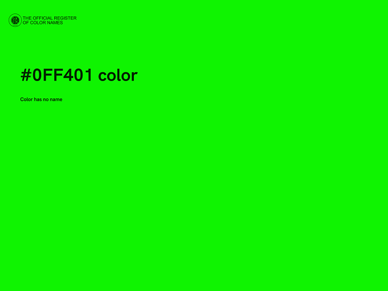 #0FF401 color image