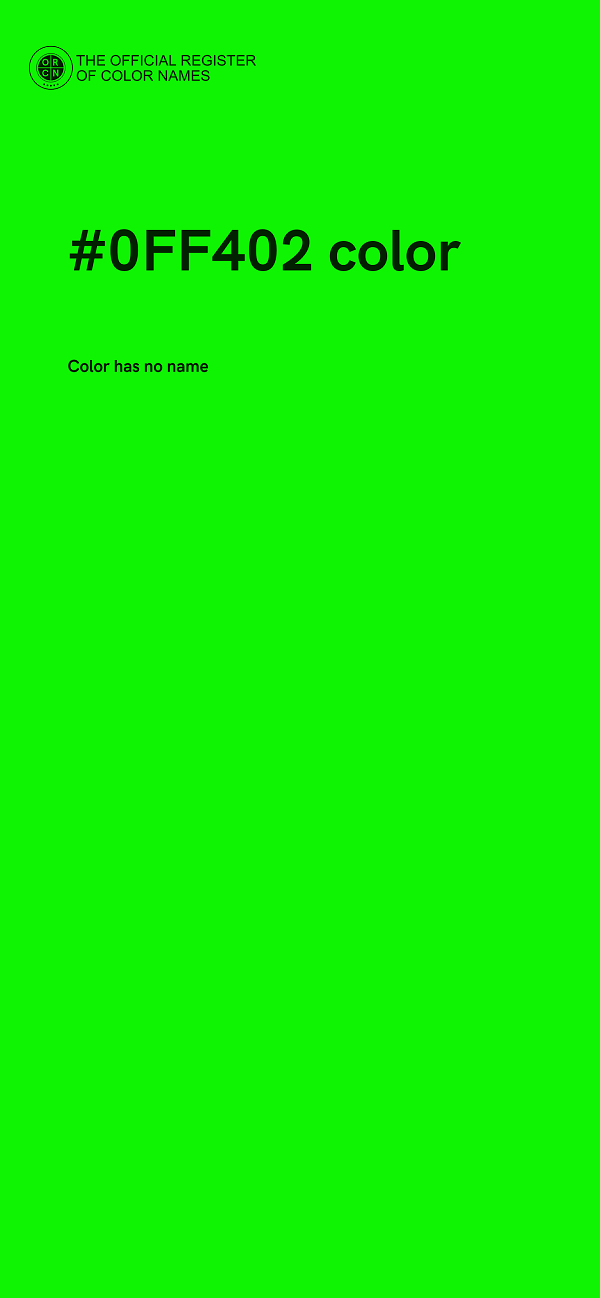 #0FF402 color image