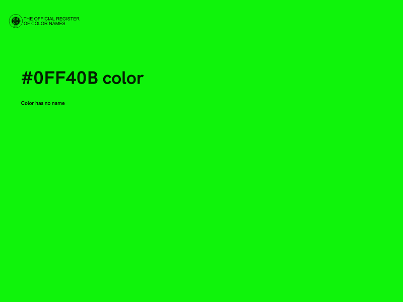 #0FF40B color image