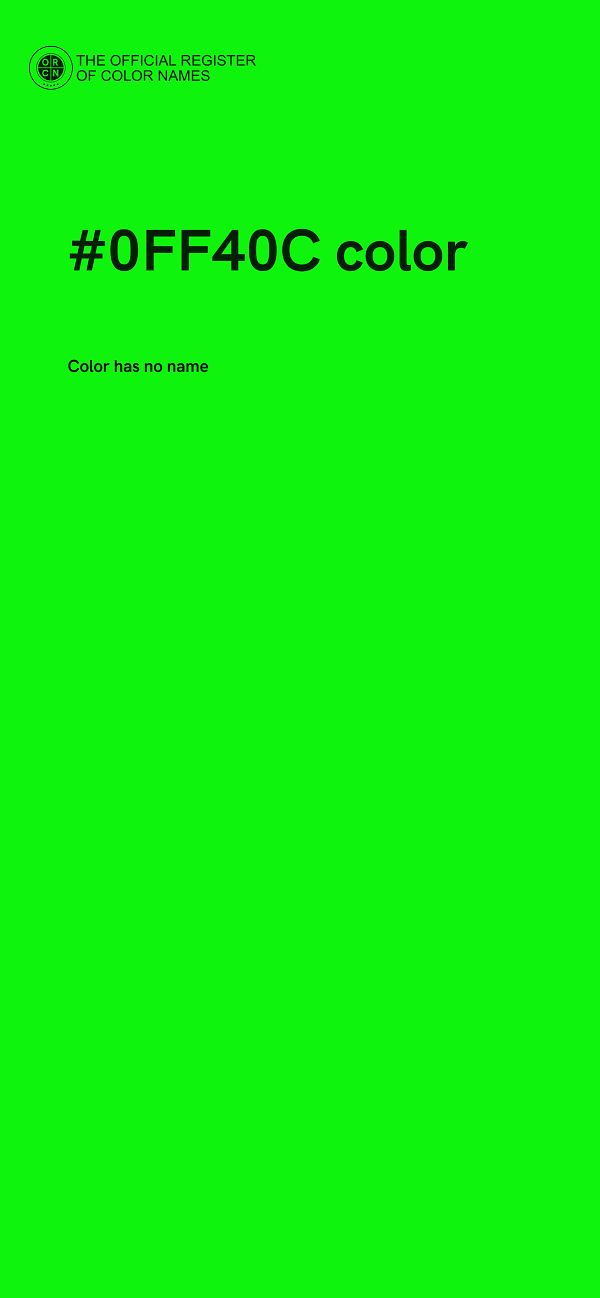 #0FF40C color image
