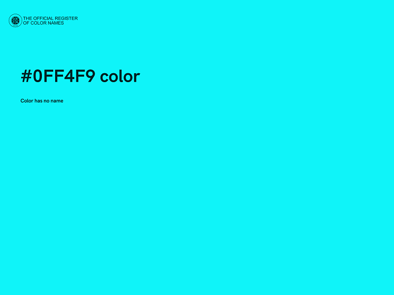 #0FF4F9 color image