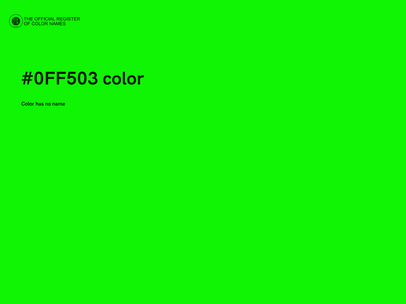 #0FF503 color image