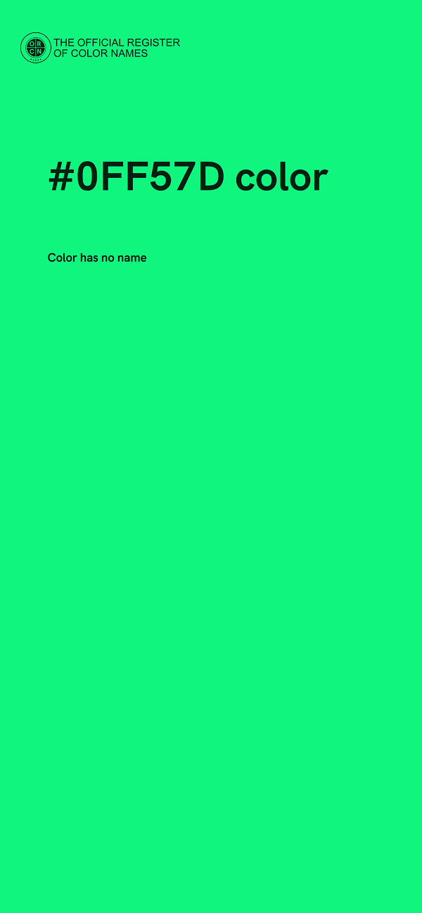 #0FF57D color image