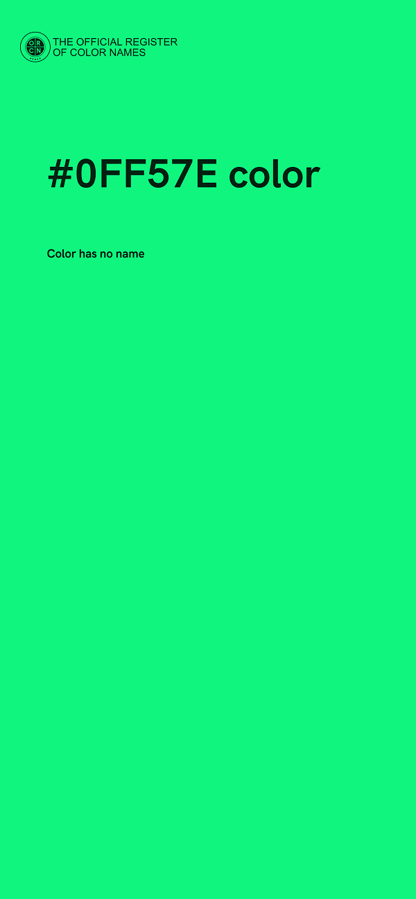#0FF57E color image