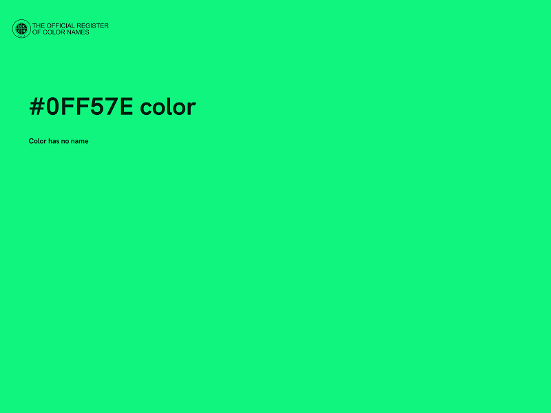 #0FF57E color image