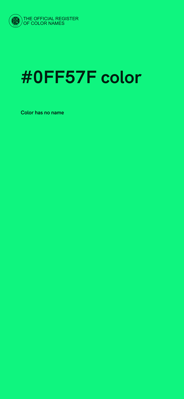 #0FF57F color image