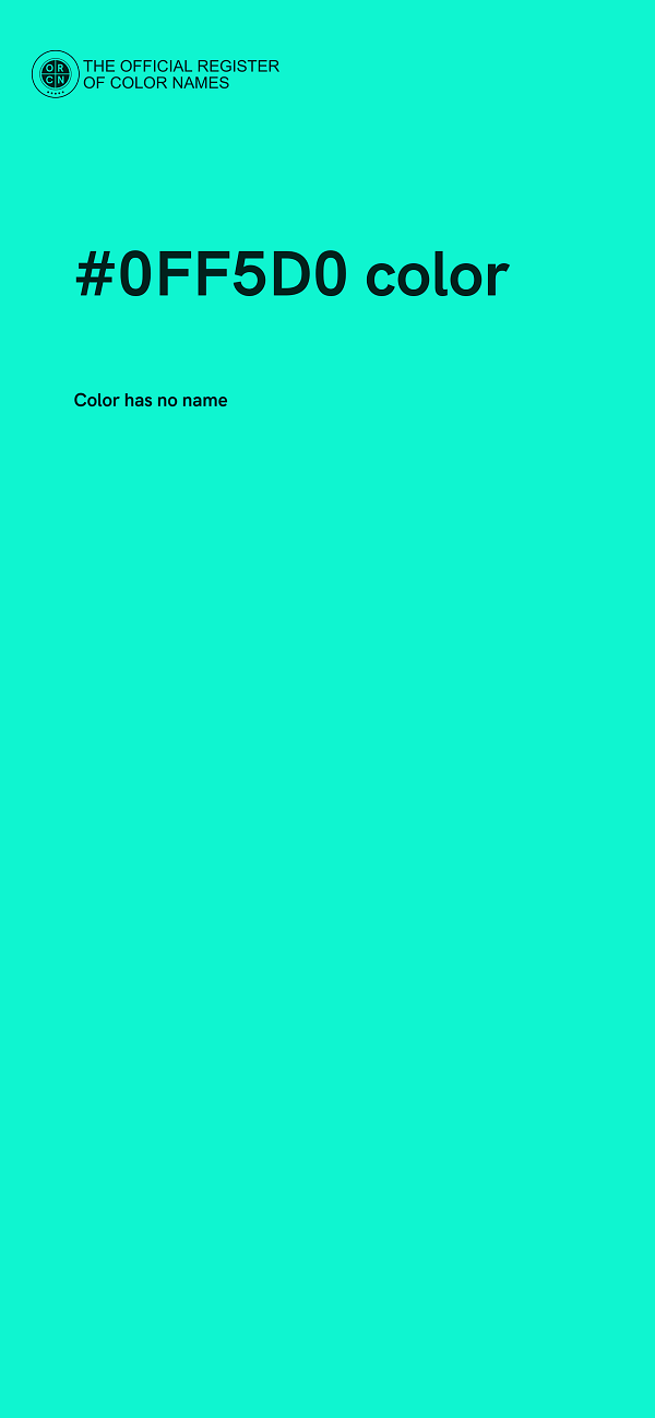 #0FF5D0 color image