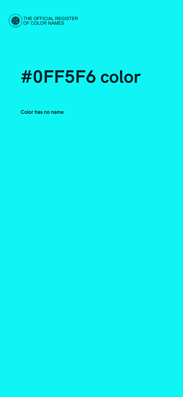 #0FF5F6 color image