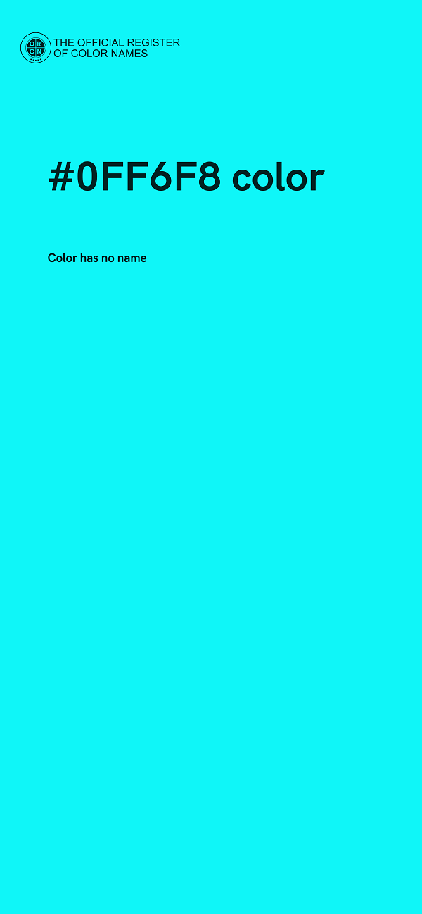 #0FF6F8 color image