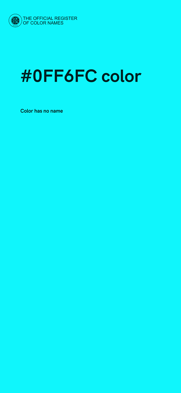 #0FF6FC color image