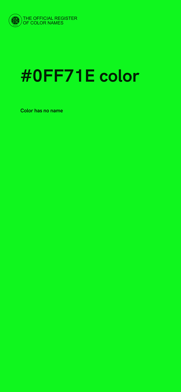 #0FF71E color image