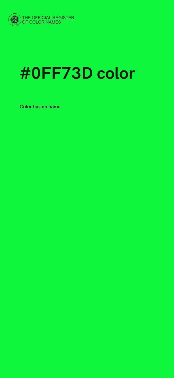 #0FF73D color image